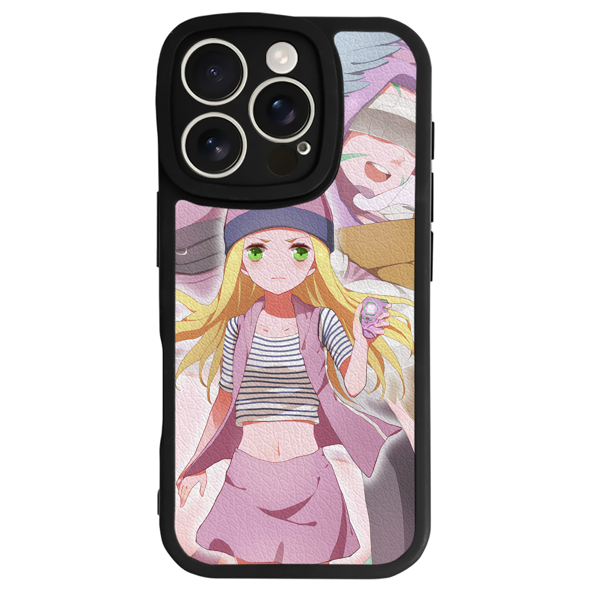 （画像用） Digimon デジタルモンスター/デジモン 【iPhone 16シリーズ対応】シリコンスマホケース（レザー調） 材質：シリコン